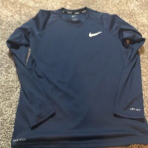 Nike Swim Navy Dri-FIT Top swim men’s small - navy